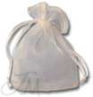 Ivory Organza pouch